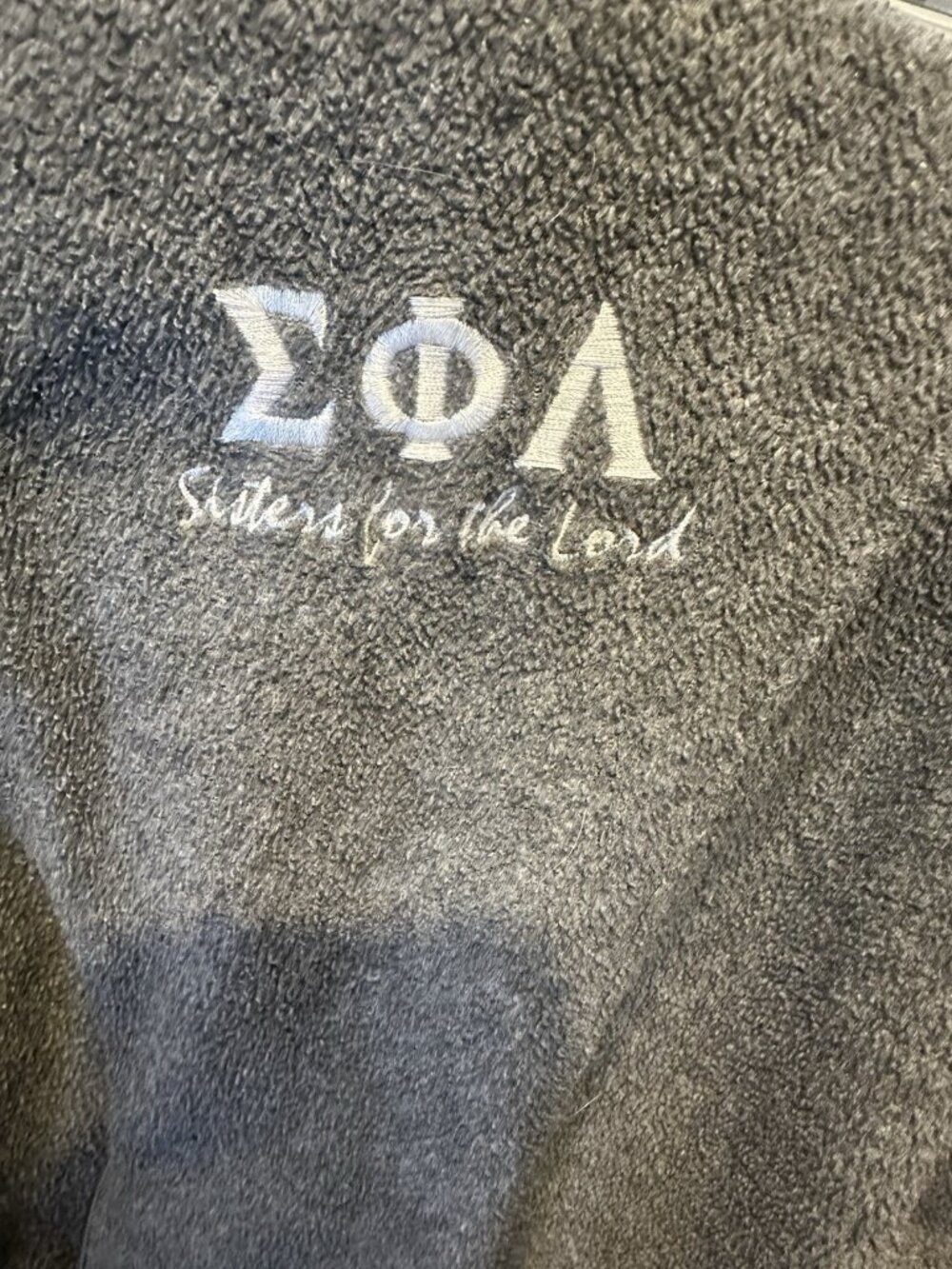 Sigma Phi Lambda “Sisters For The Lord” Ladies M Gray Jacket